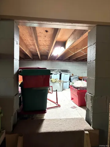 a room with storage and utility