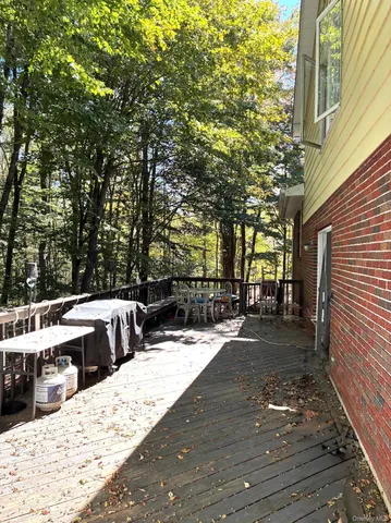 a view of outdoor space with seating area