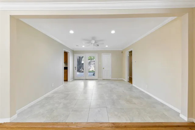 a view of an empty room