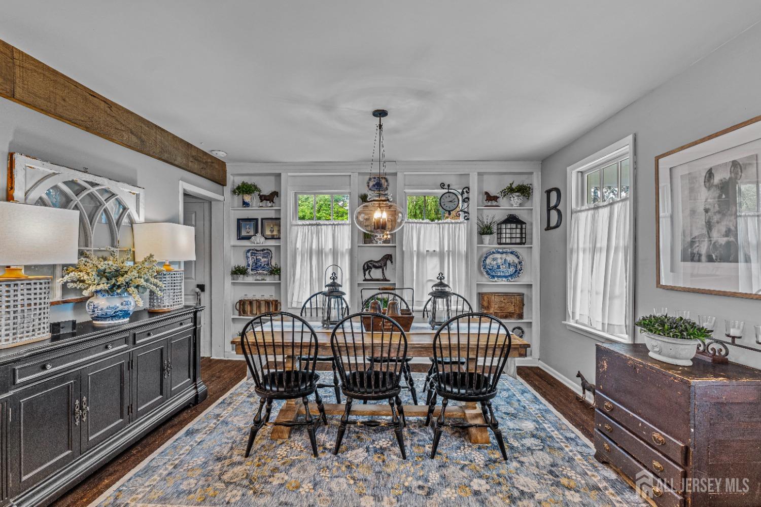300 Blackpoint Road Neshanic Station, NJ 08853 - Photo 28 of 34 a view of a dining room with furniture window and wooden floor
