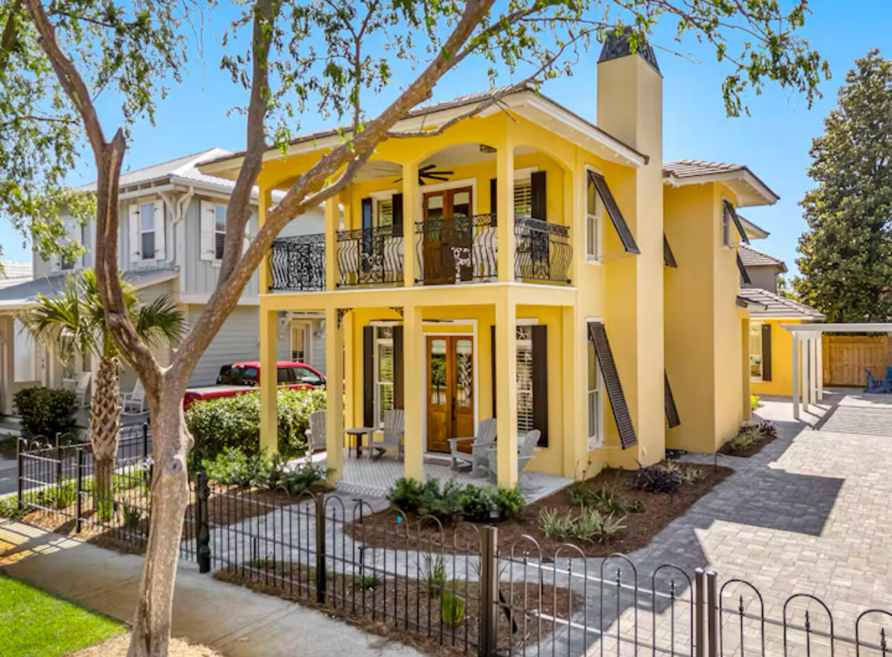 a view of a large building