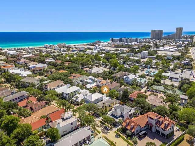 an aerial view of a city with lots of residential buildings