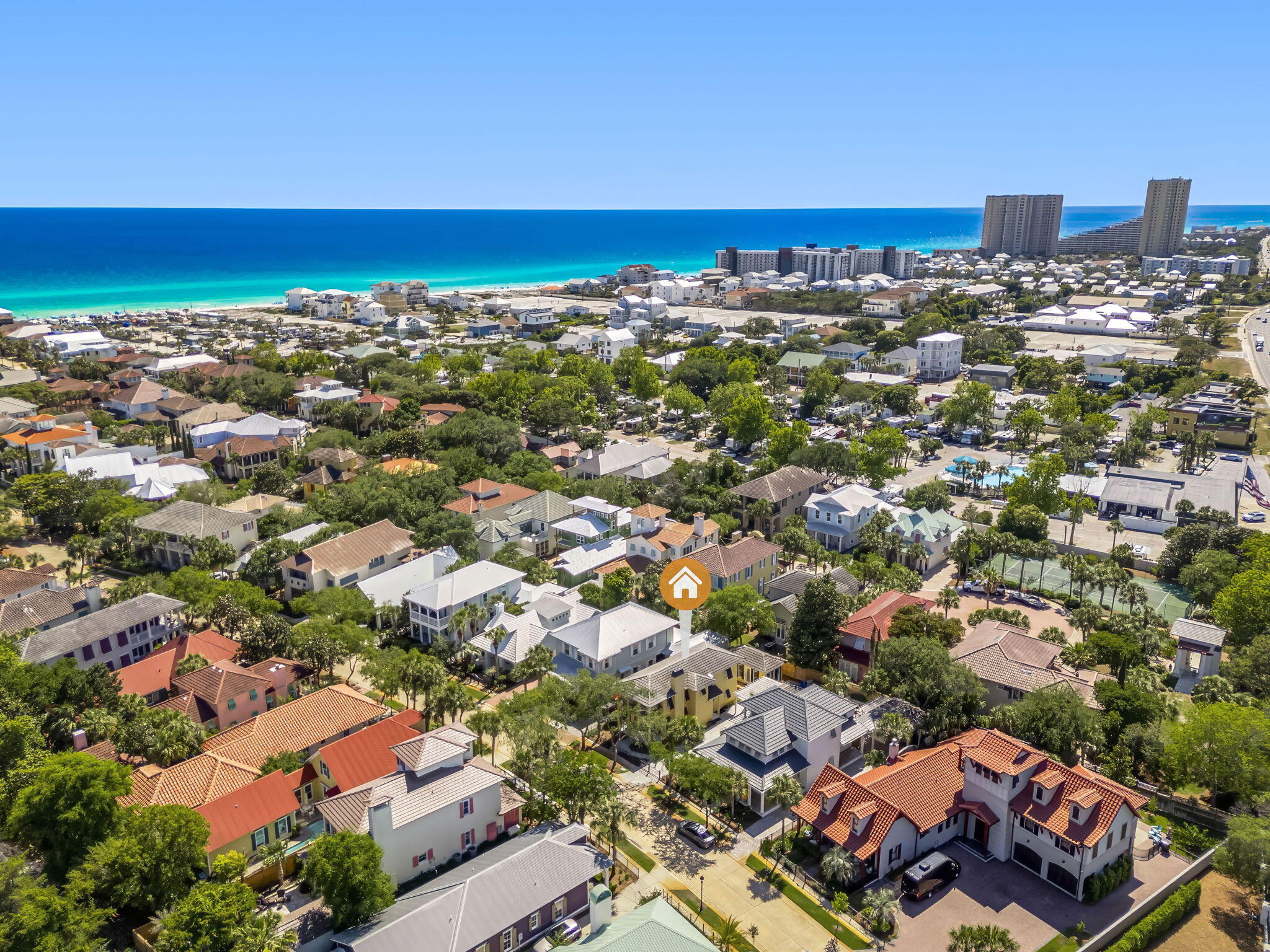 60 Rue Caribe Miramar Beach, FL 32550 - Photo 41 of 43 an aerial view of residential houses with city view