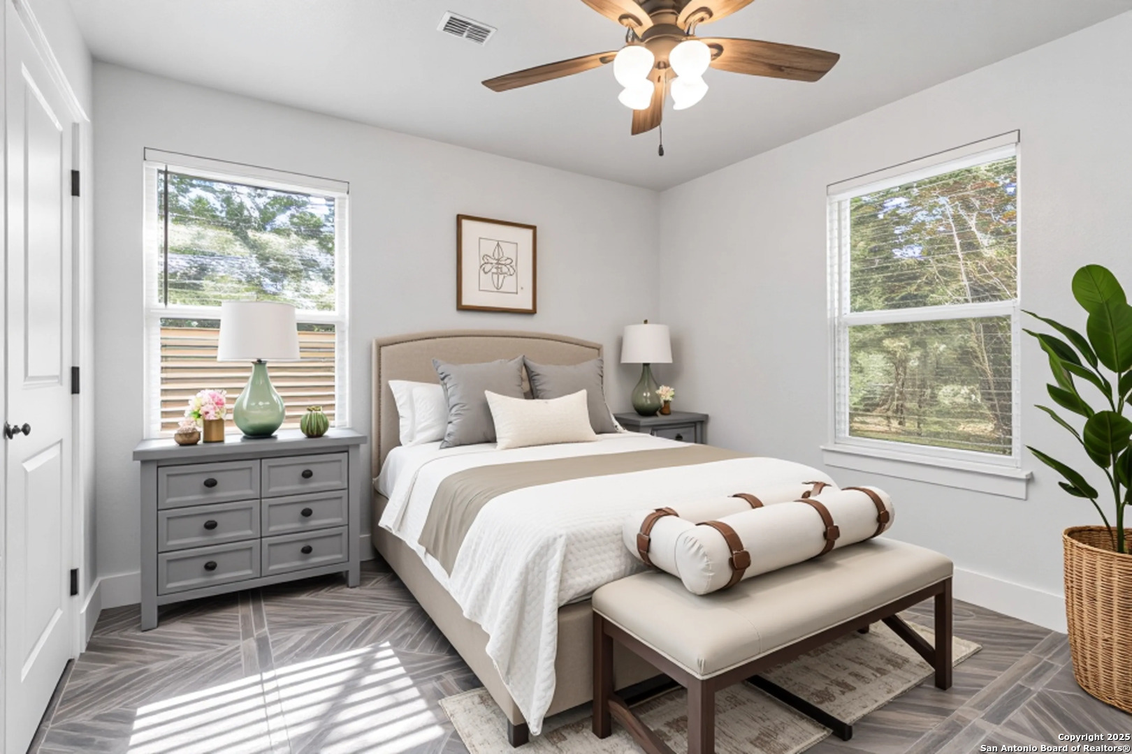 188 Old Camp Road Bandera, TX 78003 - Photo 20 of 36 a bedroom with bed and window