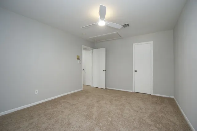 a view of an empty room