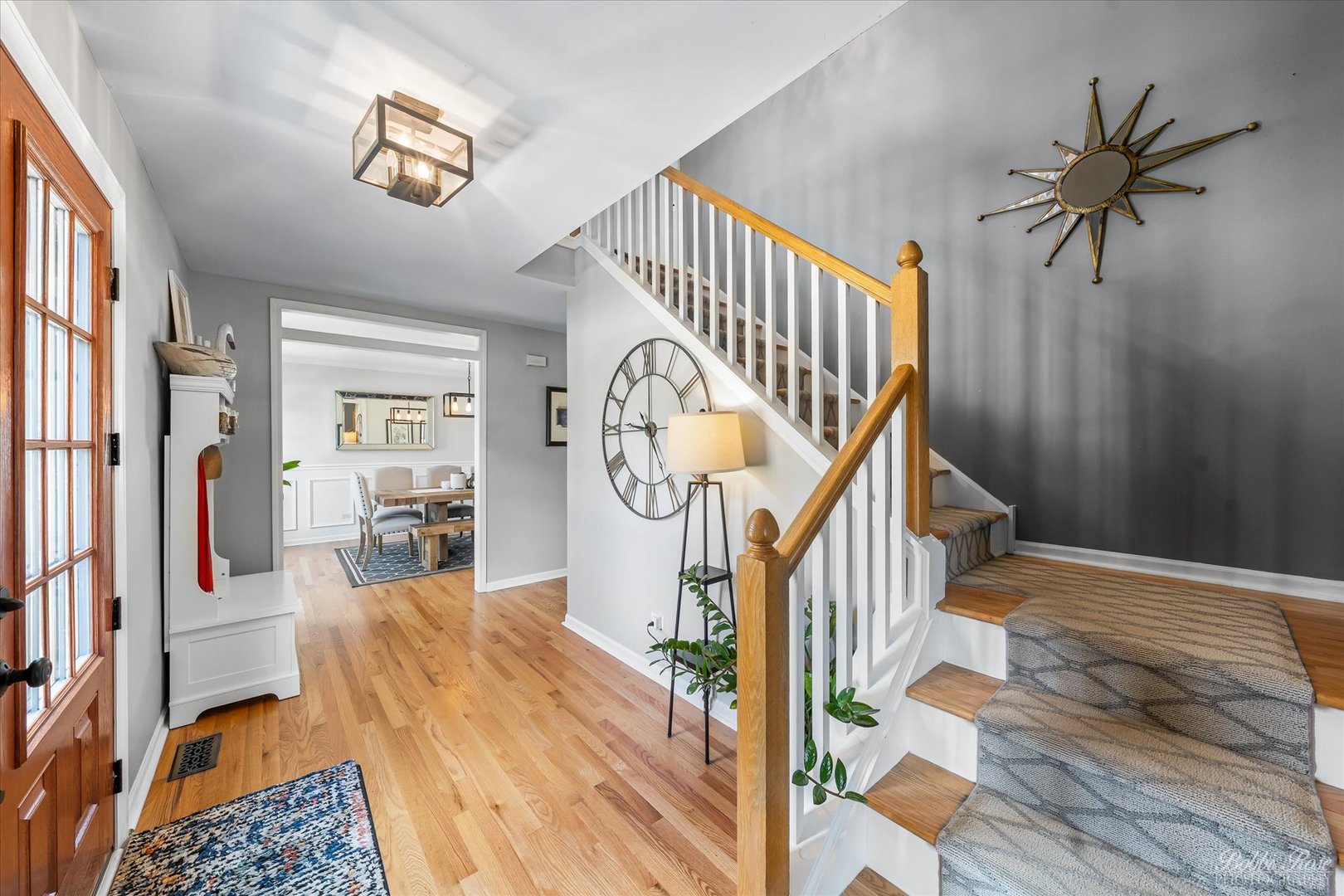 439 South Church Road Bensenville, IL 60106 - Photo 3 of 49 a view of entryway livingroom and hall with wooden floor