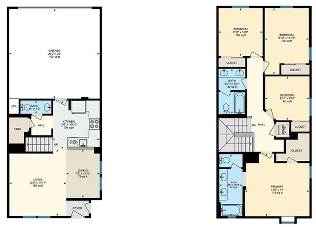 a view of a house with large windows and plants