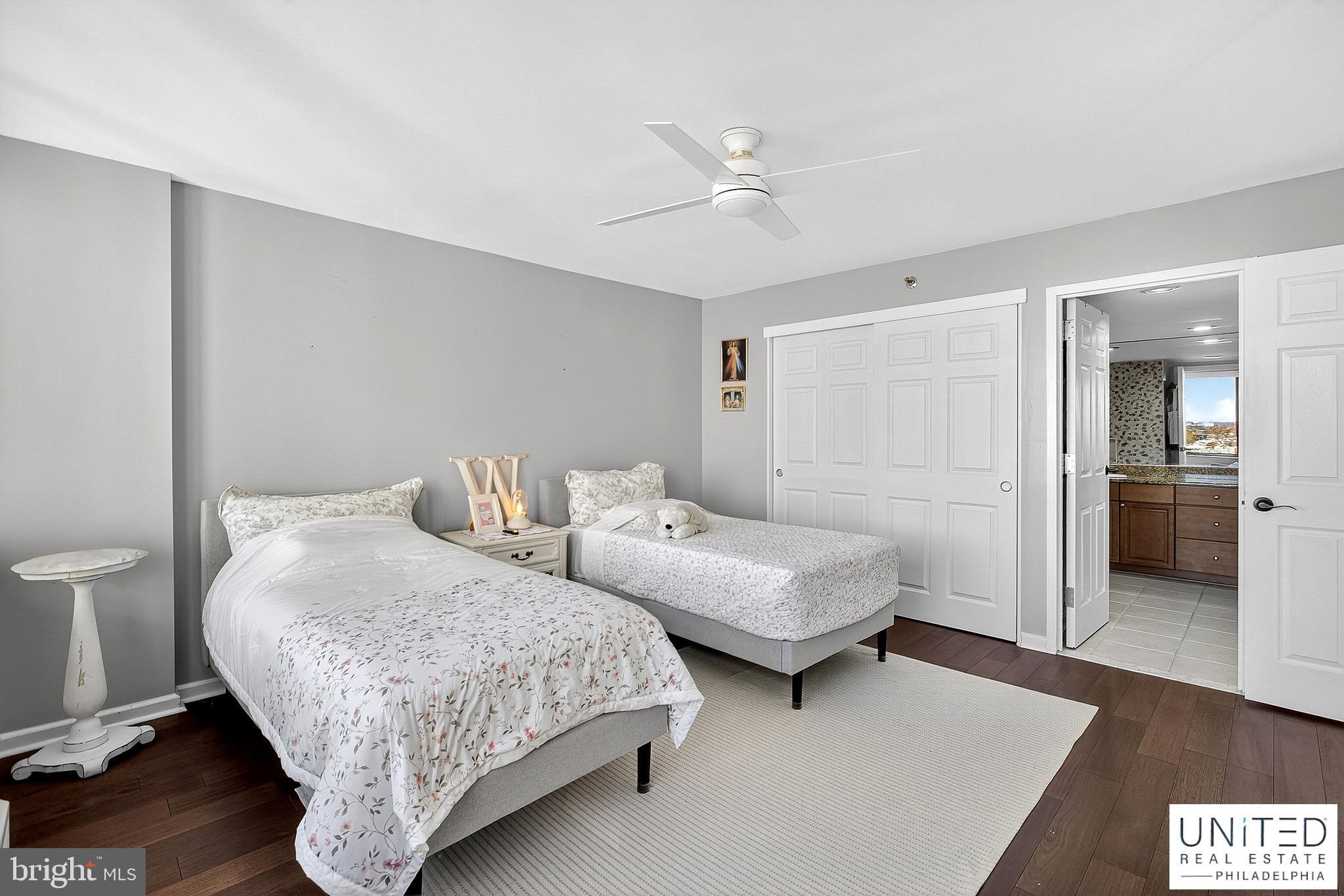 2001 Hamilton Street, Unit 2001 Philadelphia, PA 19130 - Photo 34 of 46 a bedroom with two beds and painted walls