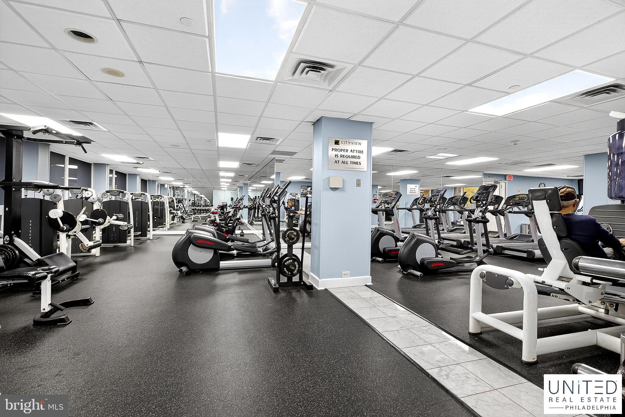 2001 Hamilton Street, Unit 2001 Philadelphia, PA 19130 - Photo 45 of 46 a view of a room with gym equipment