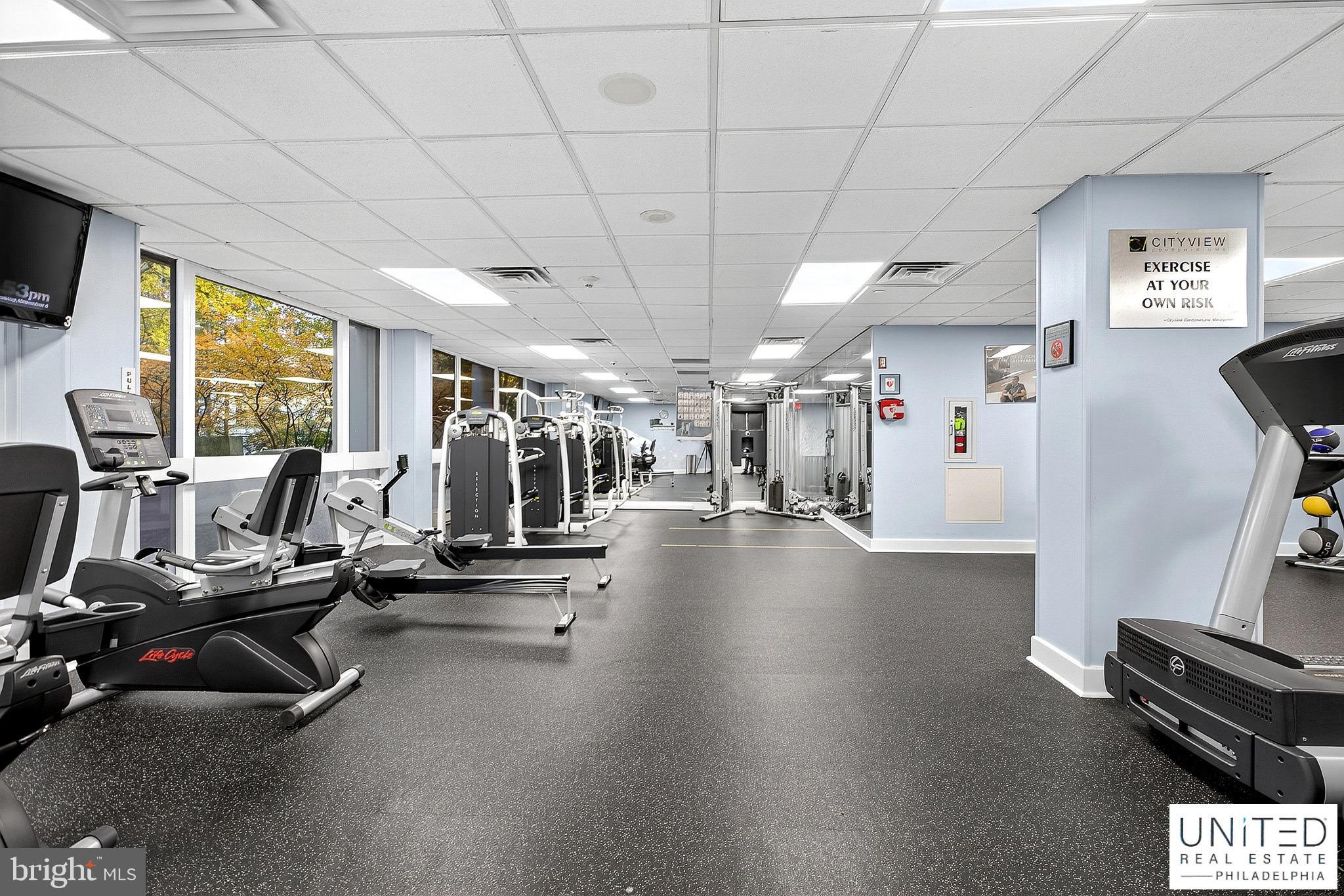 2001 Hamilton Street, Unit 2001 Philadelphia, PA 19130 - Photo 46 of 46 a view of a room with gym equipment
