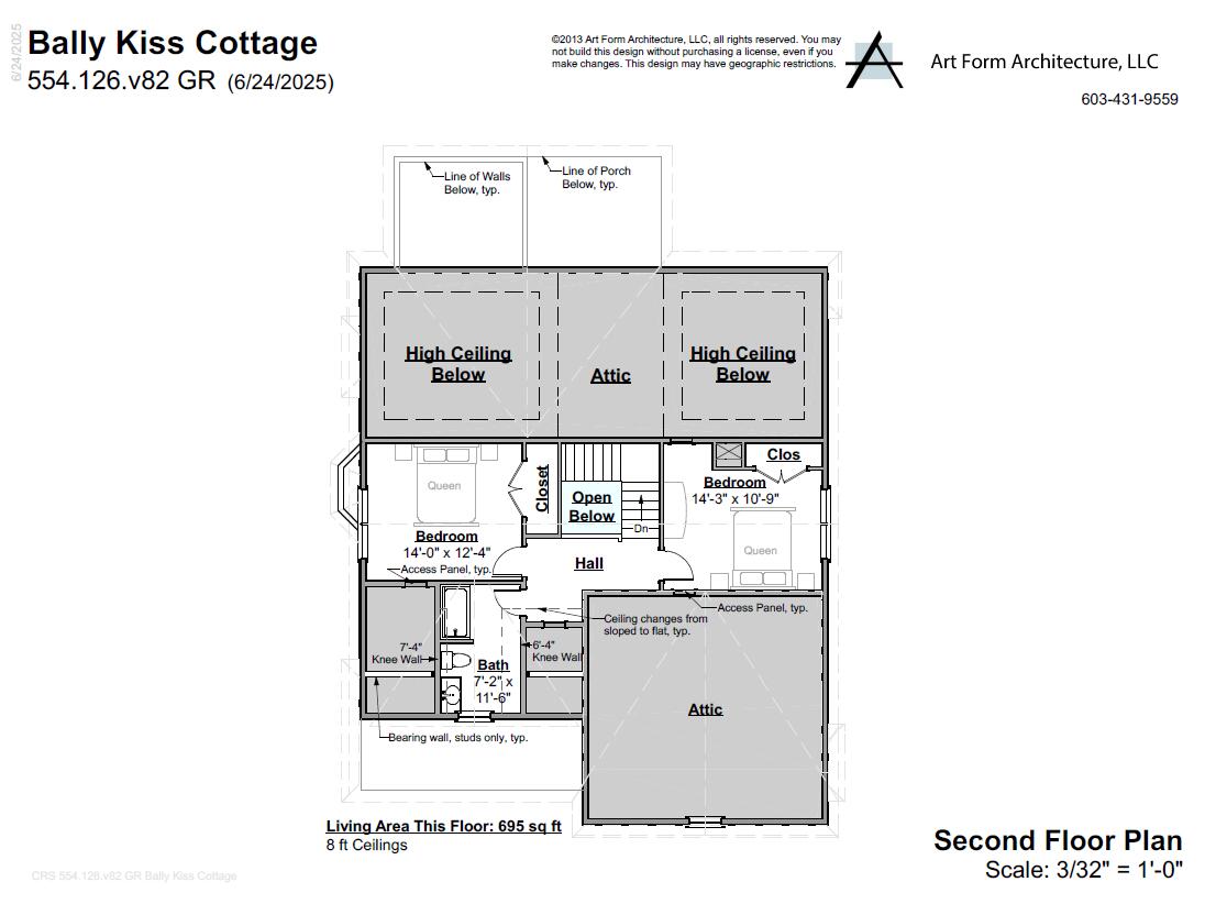 Lot 38 Baker Rd Wells Wells, ME 04090 - Photo 36 of 36 2ND FLOOR PLAN