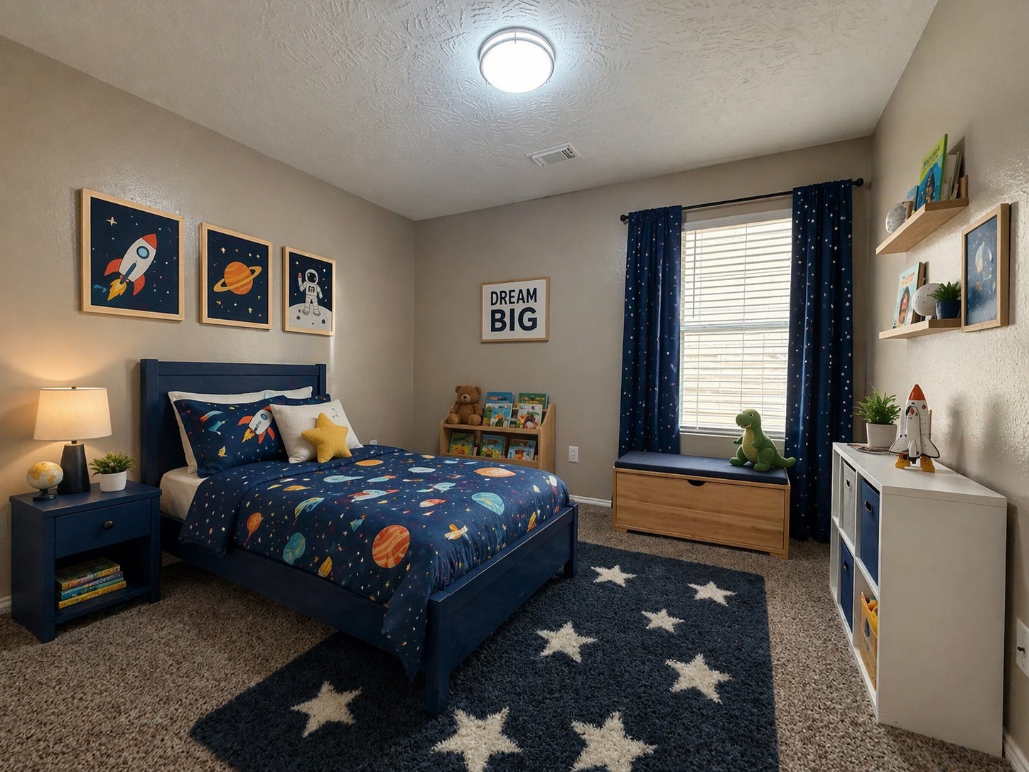 11423 Moonlight Ridge Drive Humble, TX 77396 - Photo 13 of 19 VIRTUALLY STAGED. One of the secondary bedrooms.