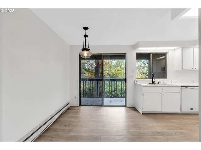 a open hall with a window