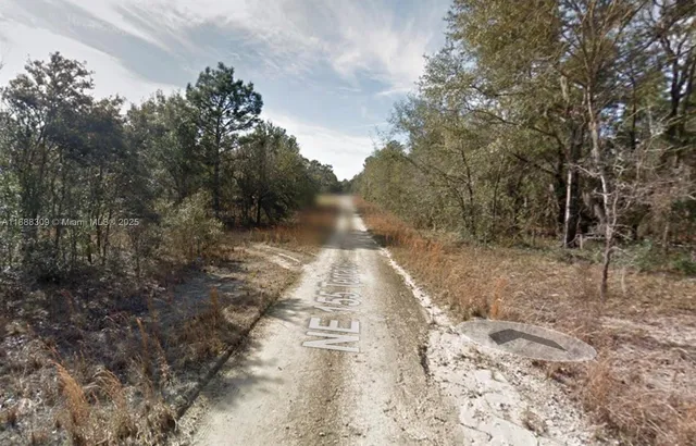 a view of backyard with green space