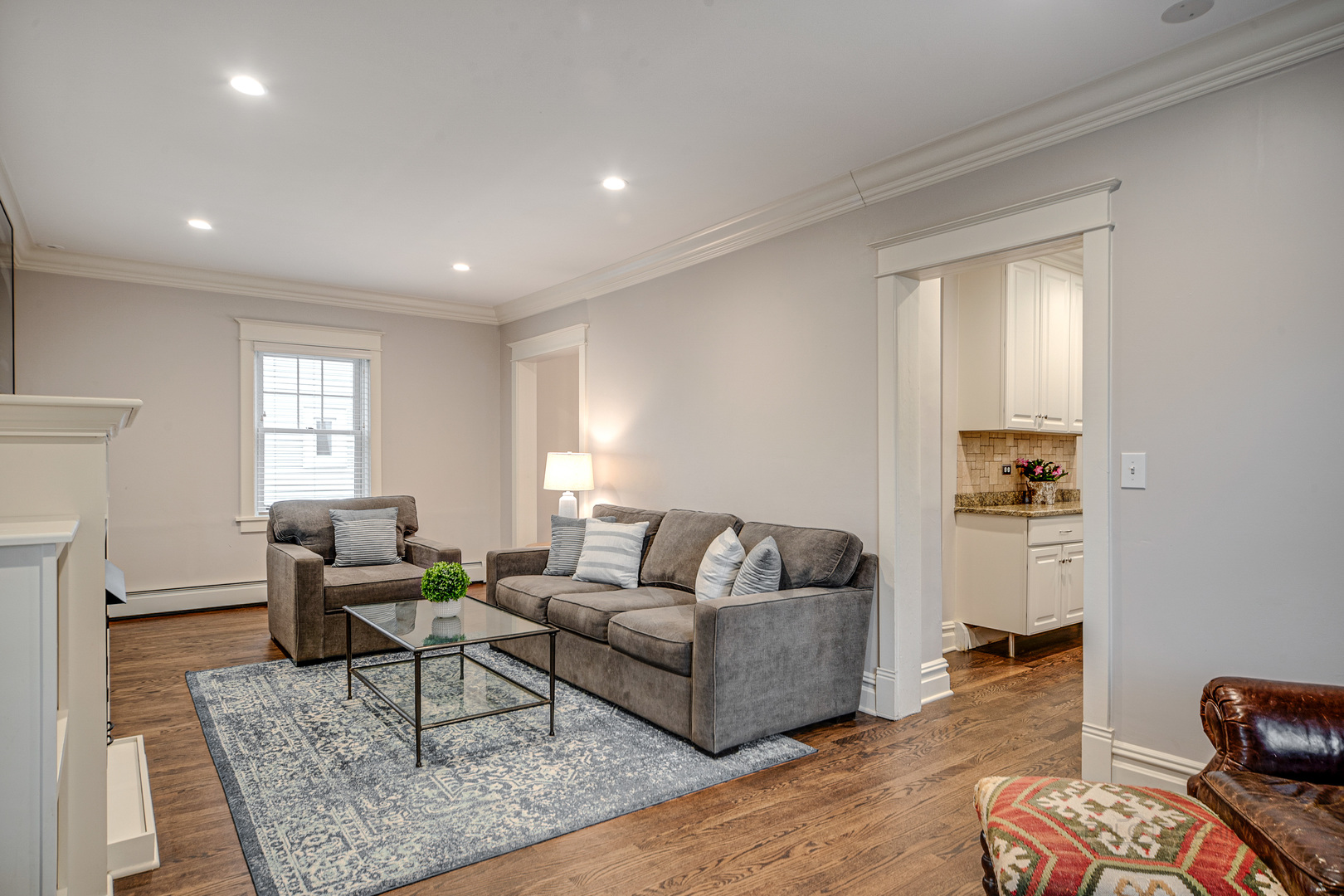 1214 Griffith Road Lake Forest, IL 60045 - Photo 5 of 24 a living room with furniture and wooden floor