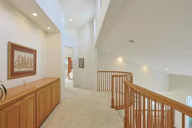 a bed room with furniture and a fireplace