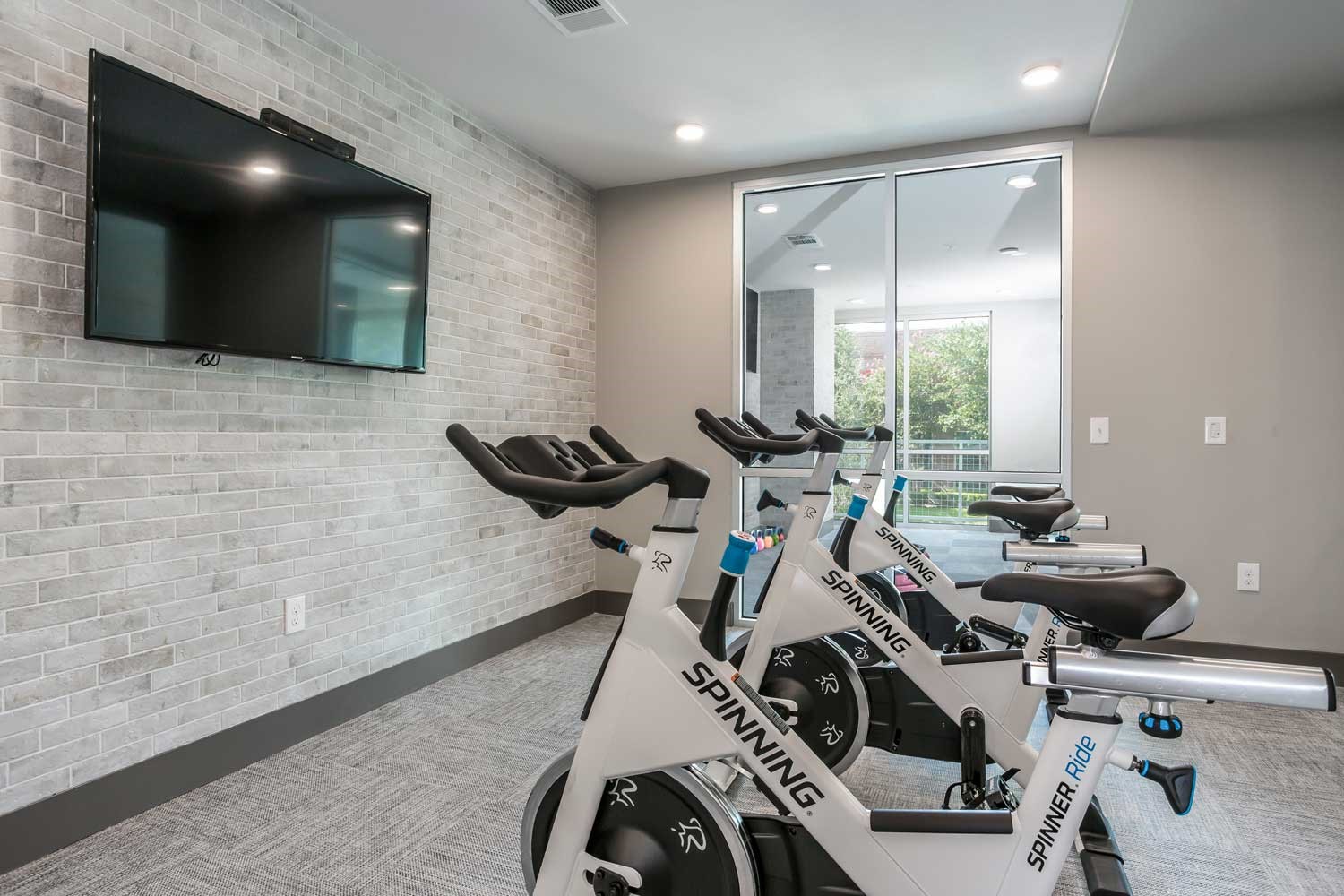 1111 Durham Drive, Unit 203 Houston, TX 77007 - Photo 14 of 15 a view of a room with gym equipment