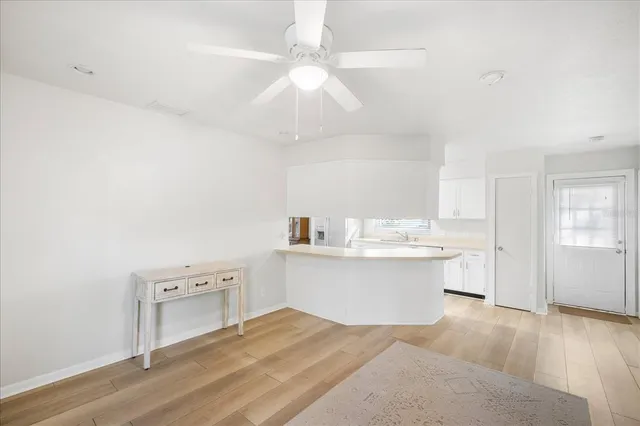a view of kitchen and sink