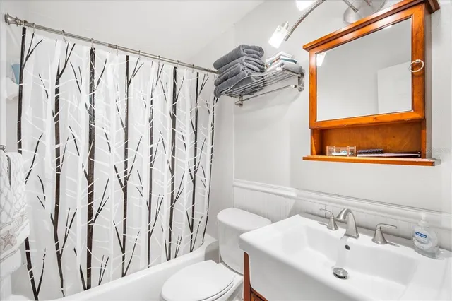 a bathroom with a sink and toilet