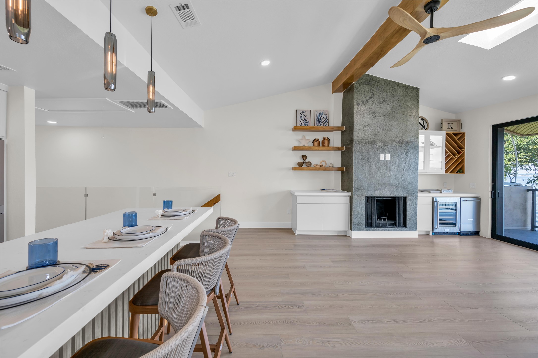 30 Regency Montgomery, TX 77356 - Photo 15 of 47 a view of a kitchen with furniture and a fireplace