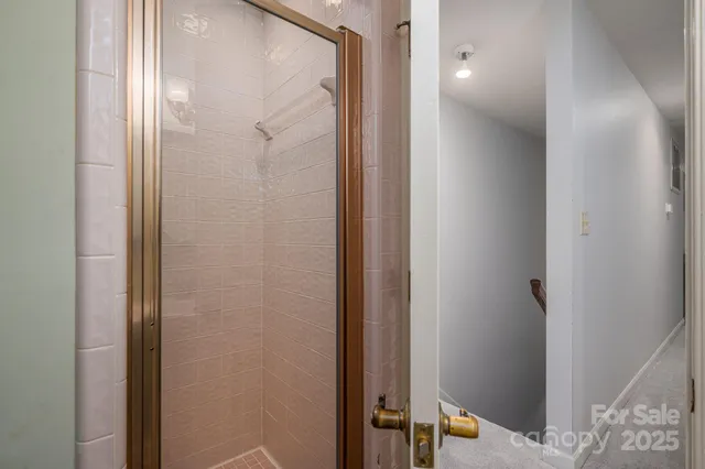 a view of bathroom with shower