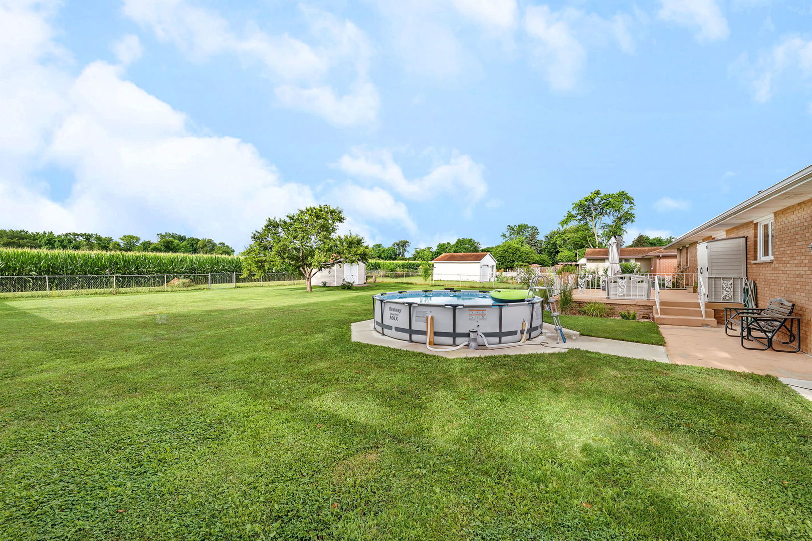 1413 Sharon Road Streator, IL 61364 - Photo 31 of 32 a view of a swimming pool with a yard