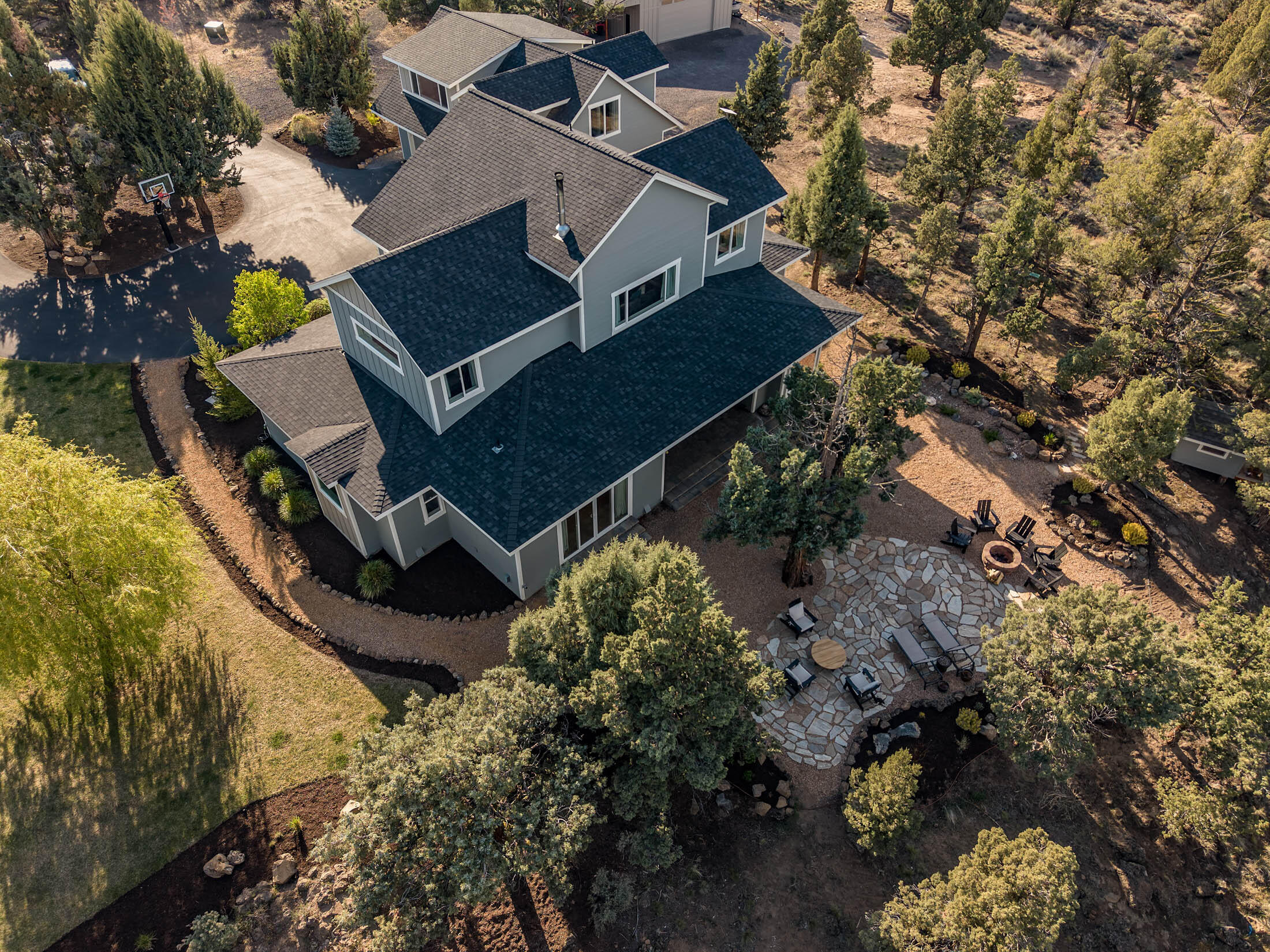 23160 Rickard Road Bend, OR 97702 - Photo 40 of 48 Home - Back and side aerial