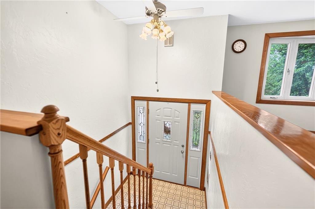 224 Bowman Road Bridgeville, PA 15017 - Photo 2 of 50 High ceilings greet you inside the front door. So much natural light!! This home lives well!! Even on cozy winter days, there's sun streaming through the windows. Bright, light neutral paint throughout also helps to make the spaces seem large, giving you room to relax and spread out!
