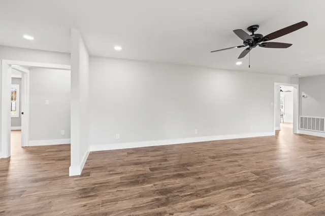 a view of an empty room