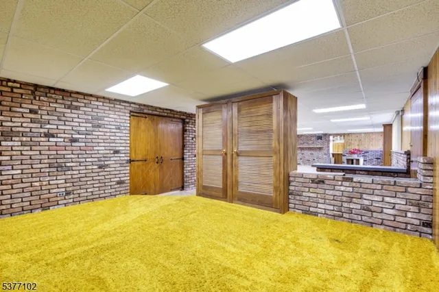 a view of a yard with potted plants