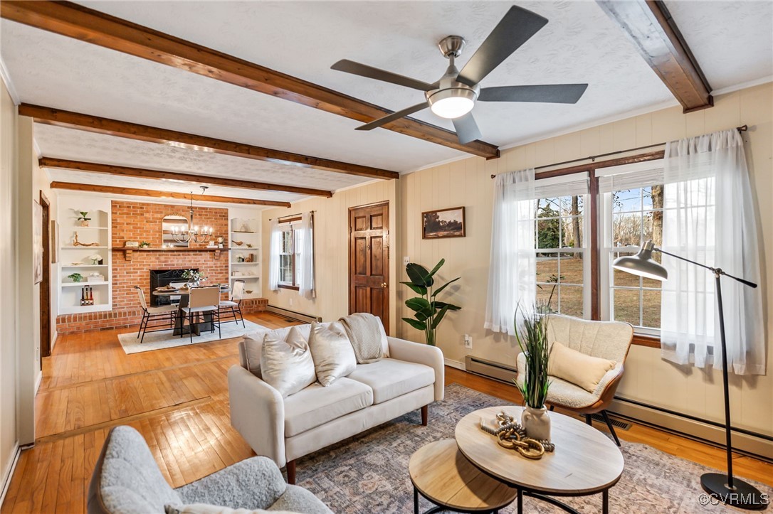 8087 Bell Road Dillwyn, VA 23936 - Photo 5 of 37 a living room with furniture and a large window
