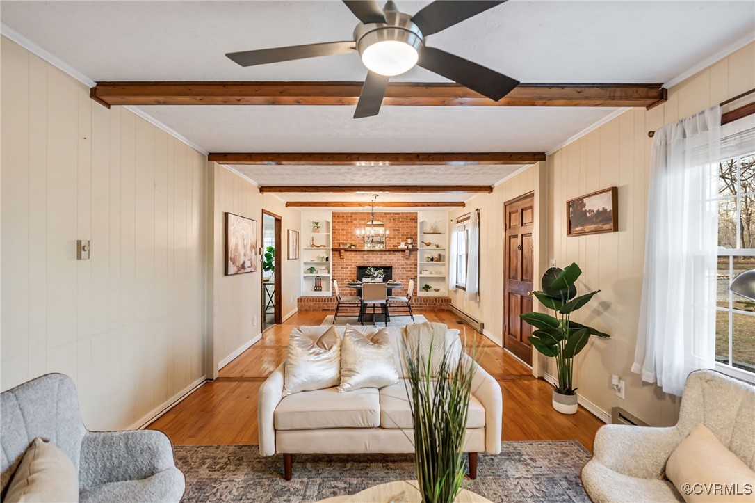 8087 Bell Road Dillwyn, VA 23936 - Photo 6 of 37 a living room with furniture and a large window
