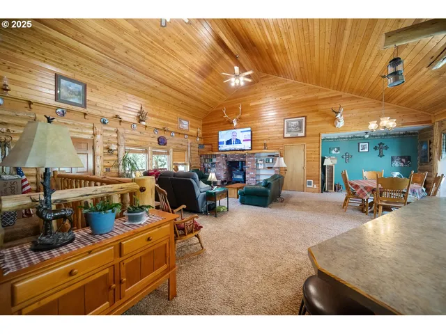 a room with furniture