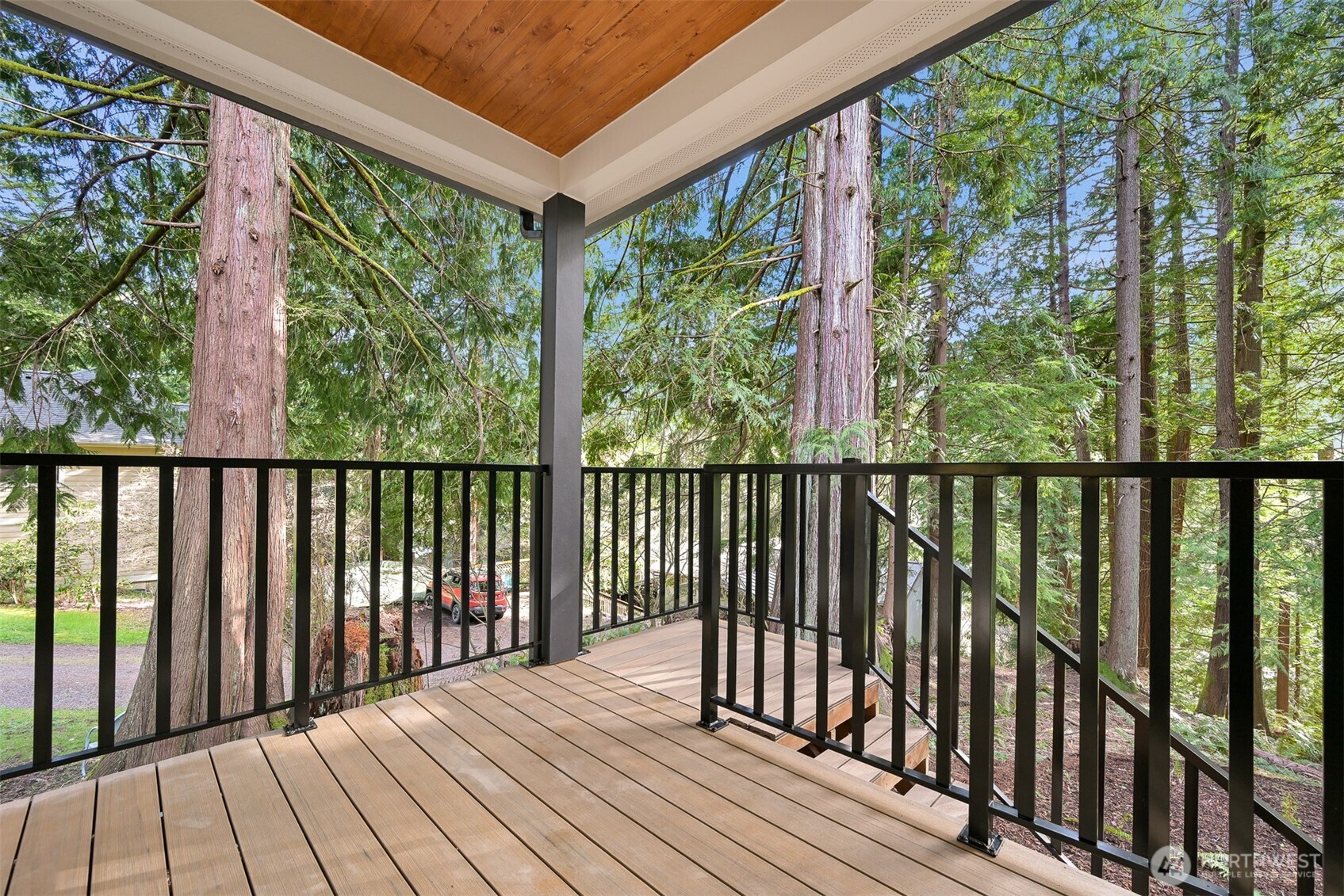 353 Sudden Valley Drive Bellingham, WA 98229 - Photo 37 of 40 a view of wooden balcony with outdoor space