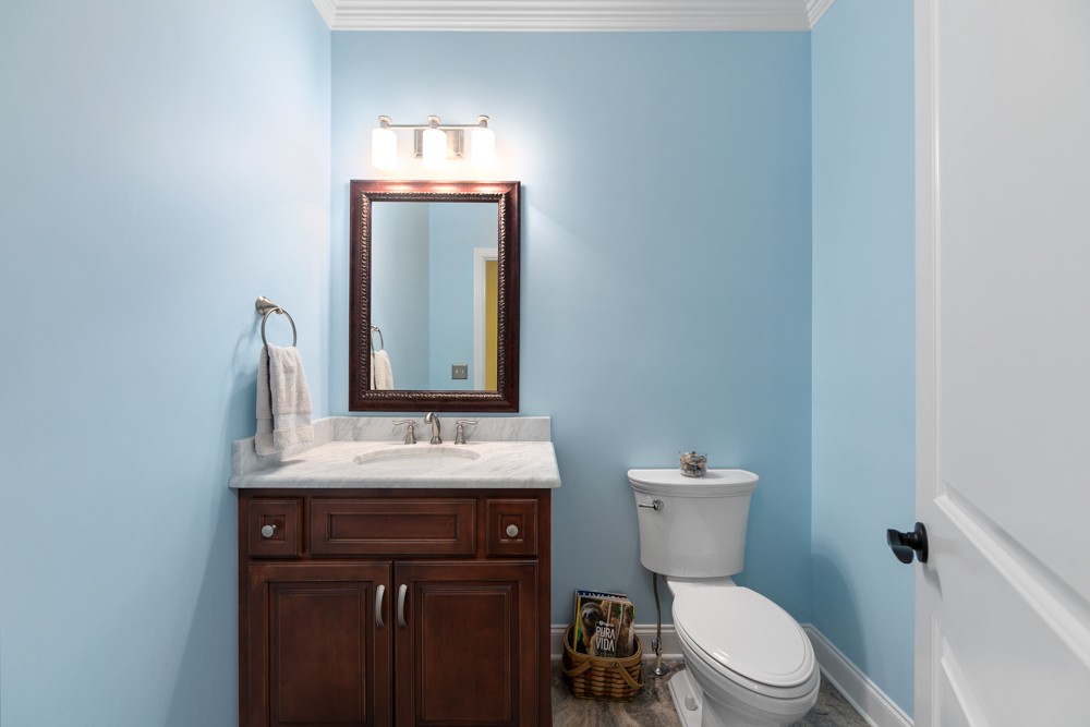 1895 French Brantley Road Wartrace, TN 37183 - Photo 37 of 50 a bathroom with a toilet sink vanity and mirror