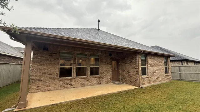 a backyard of a house