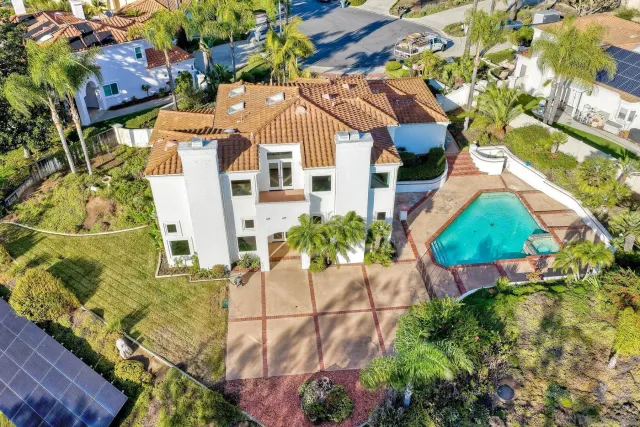 a view of a and mountain