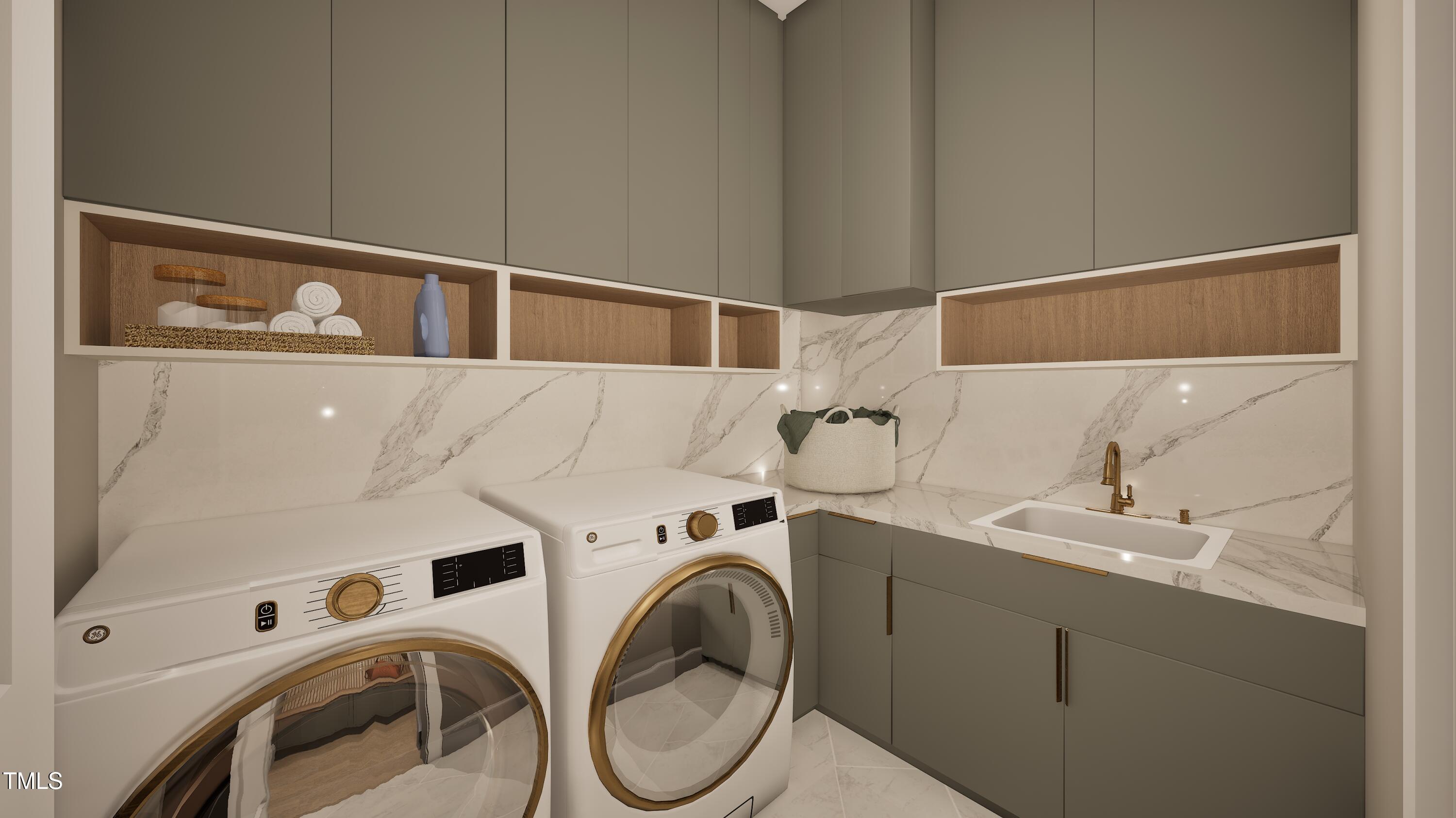 2534 Vining Br Way Apex, NC 27523 - Photo 11 of 55 a utility room with dryer and washer