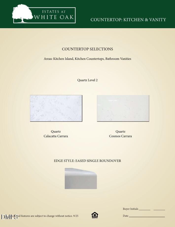 2534 Vining Br Way Apex, NC 27523 - Photo 7 of 61 Options Counter Tops Kitchen & Vanity