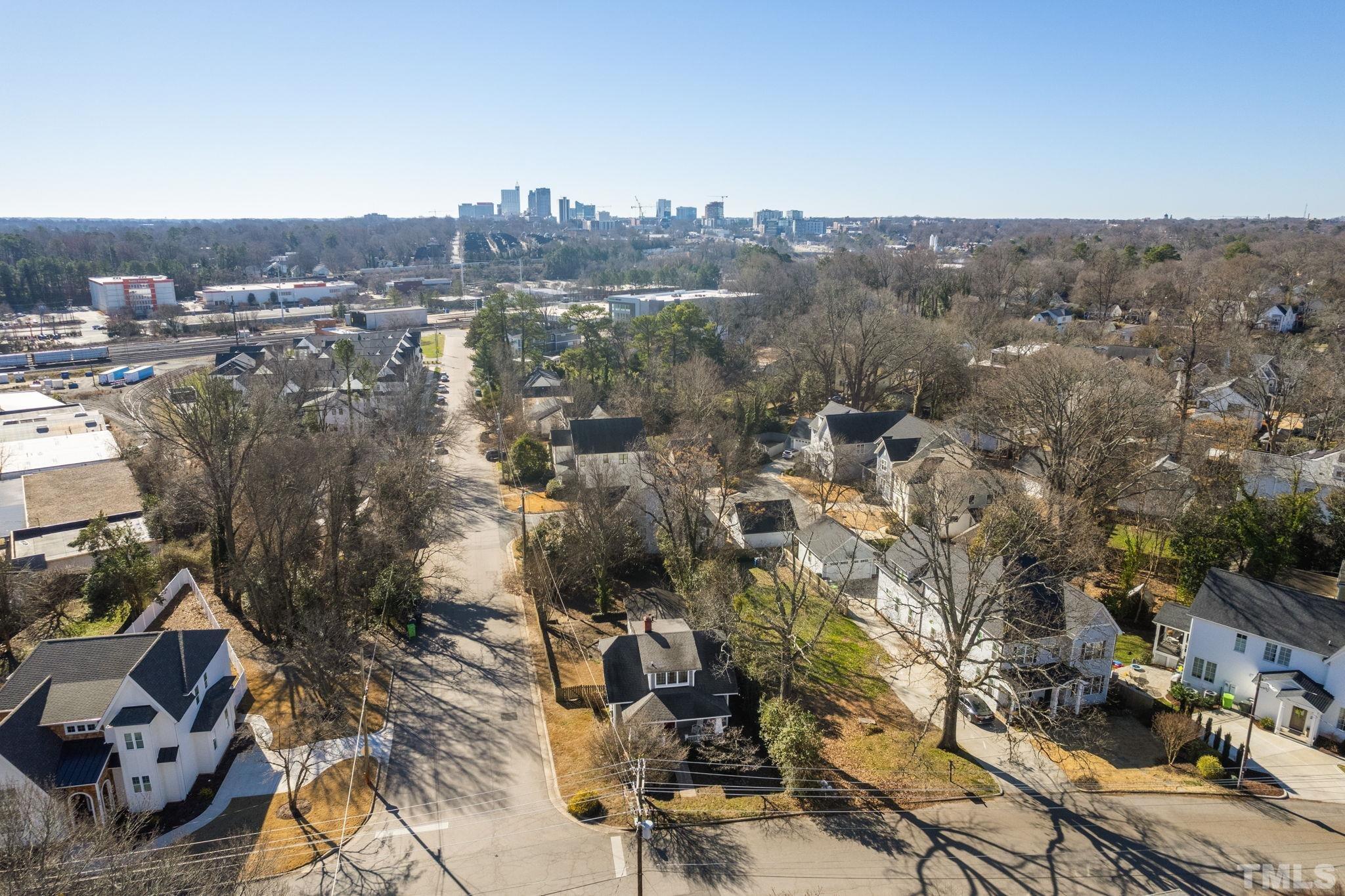 330 Pershing Road Raleigh, NC 27608 - Photo 38 of 51 At the end of Carson Street, you can see the PNC Towner and the Raleigh Skyline.