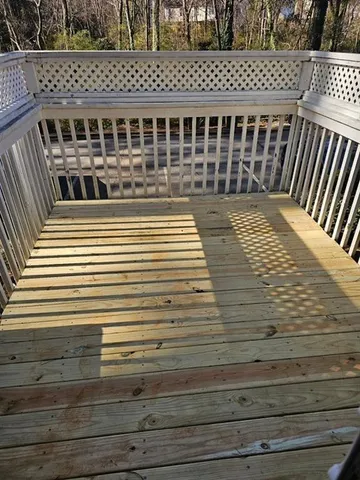 a view of a roof deck