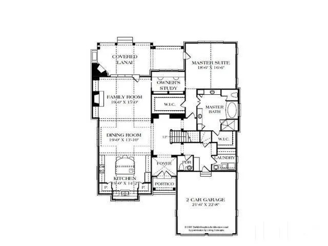 a picture of a bench in front of a building