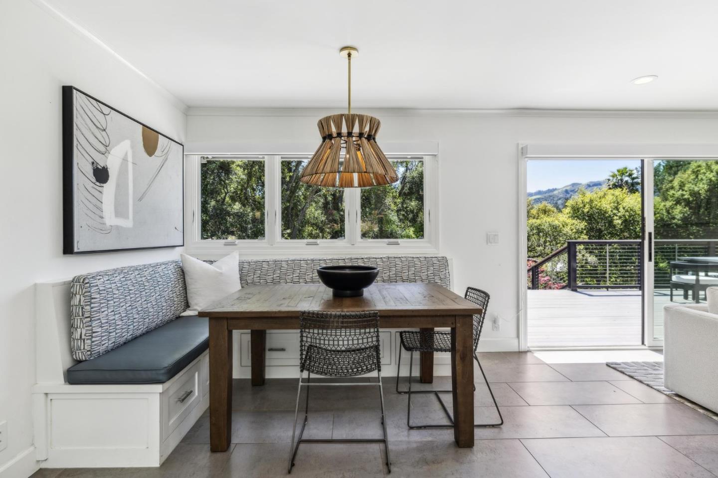 30 Cheyenne Point Portola Valley, CA 94028 - Photo 11 of 38 a view of a dining room with furniture window and outside view