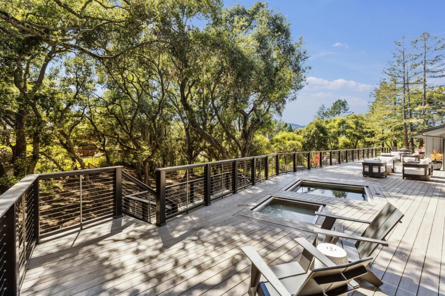 30 Cheyenne Point Portola Valley, CA 94028 - Photo 30 of 38 a view of a patio with iron fence