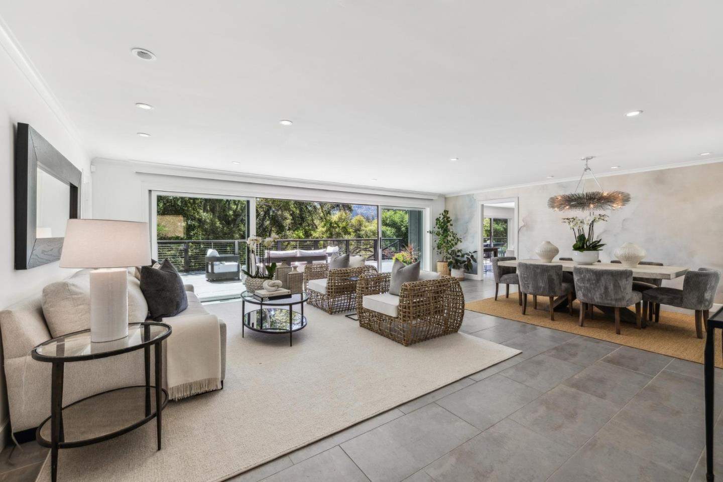 30 Cheyenne Point Portola Valley, CA 94028 - Photo 6 of 38 a living room with furniture and a potted plant