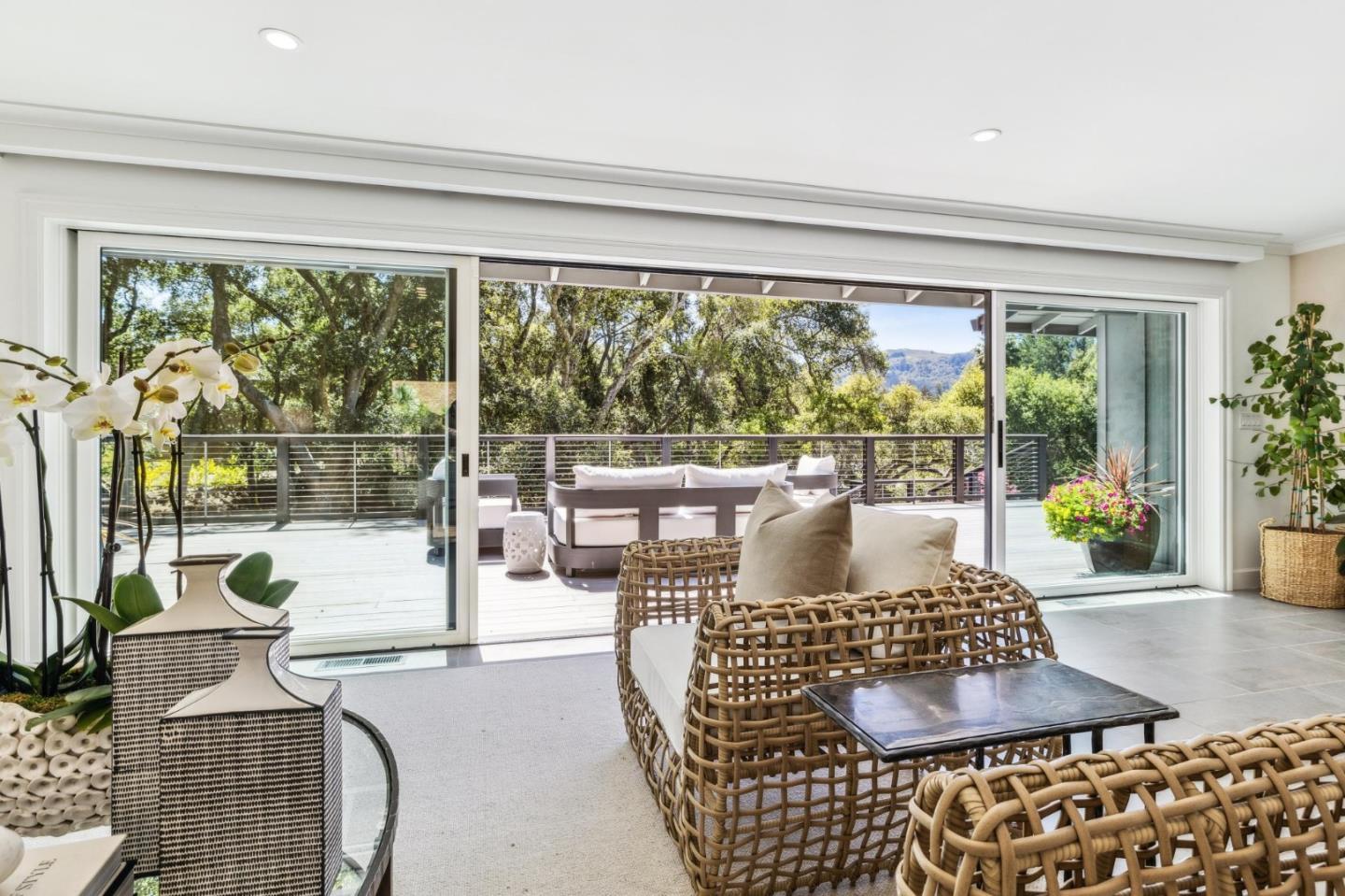 30 Cheyenne Point Portola Valley, CA 94028 - Photo 7 of 38 a living room with a couch and a large window