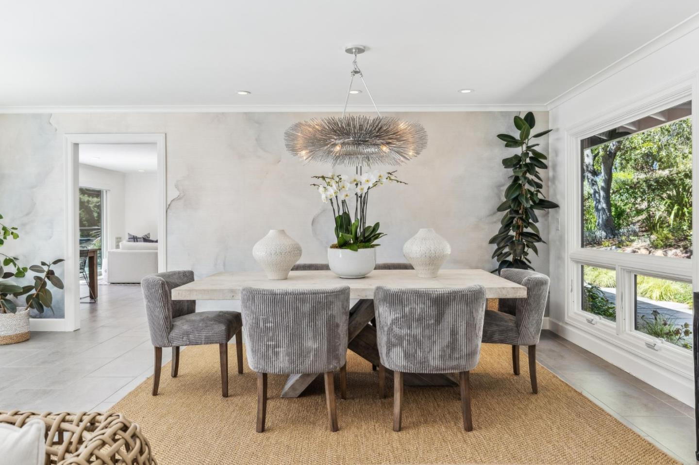 30 Cheyenne Point Portola Valley, CA 94028 - Photo 8 of 38 a view of a dining room with furniture window and wooden floor
