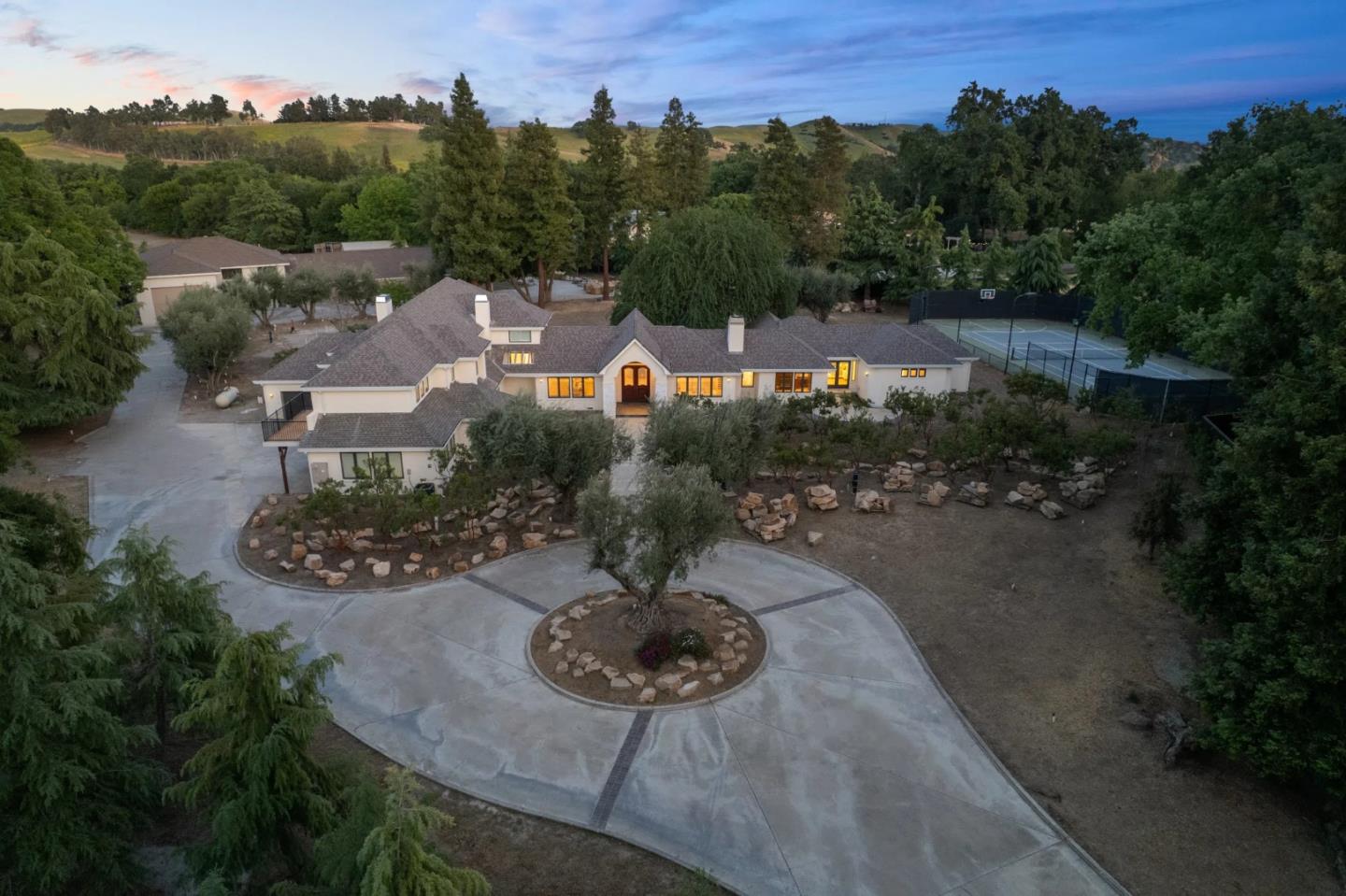 1080 Finley Road Pleasanton, CA 94588 - Photo 80 of 85 an aerial view of a house with outdoor space