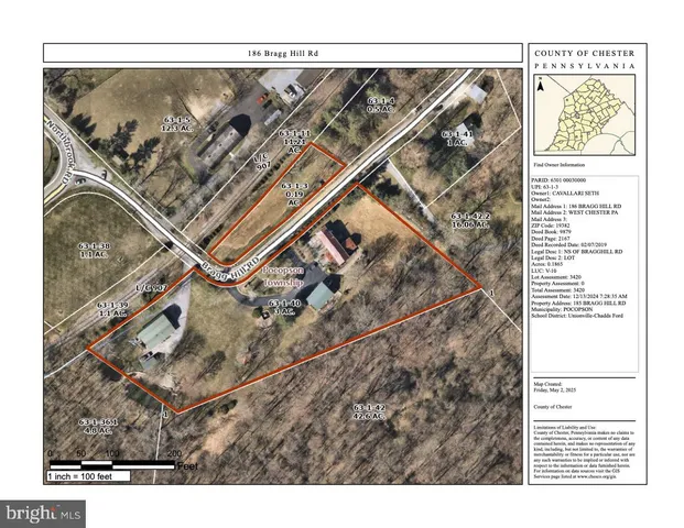 $1,590,000 | 186 Bragg Hill Road, West Chester, PA 19382