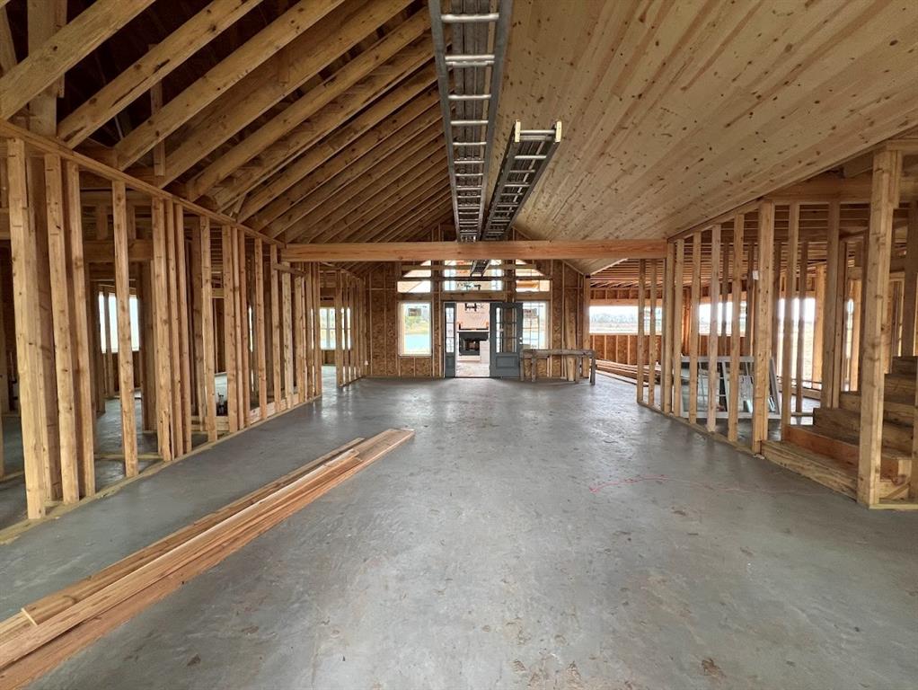 334 Tbd County Road Quinlan, TX 75474 - Photo 6 of 14 Vaulted ceilings will have explosed wood beams and open to the kitchen. This house will have amazing views!